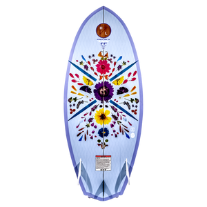 Good Daze: A colorful floral pattern wakeboard with DuraShell for wakesurf enthusiasts.
