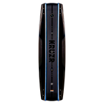 Black and blue wakeboard deck with Kruzr on it.