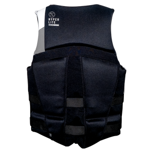 Men's Logic CGA life vest in black shown from the back.