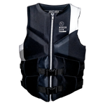 Front view of Men's Logic CGA life vest in black with white accents.