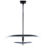 MK Foil Kit: sleek black hydrofoil with aluminum mast and curved wings.