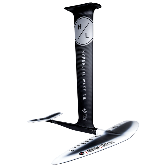 MK Foil Kit Carbon, a carbon fiber hydrofoil by Hyperlite Wake Co., with front wing.