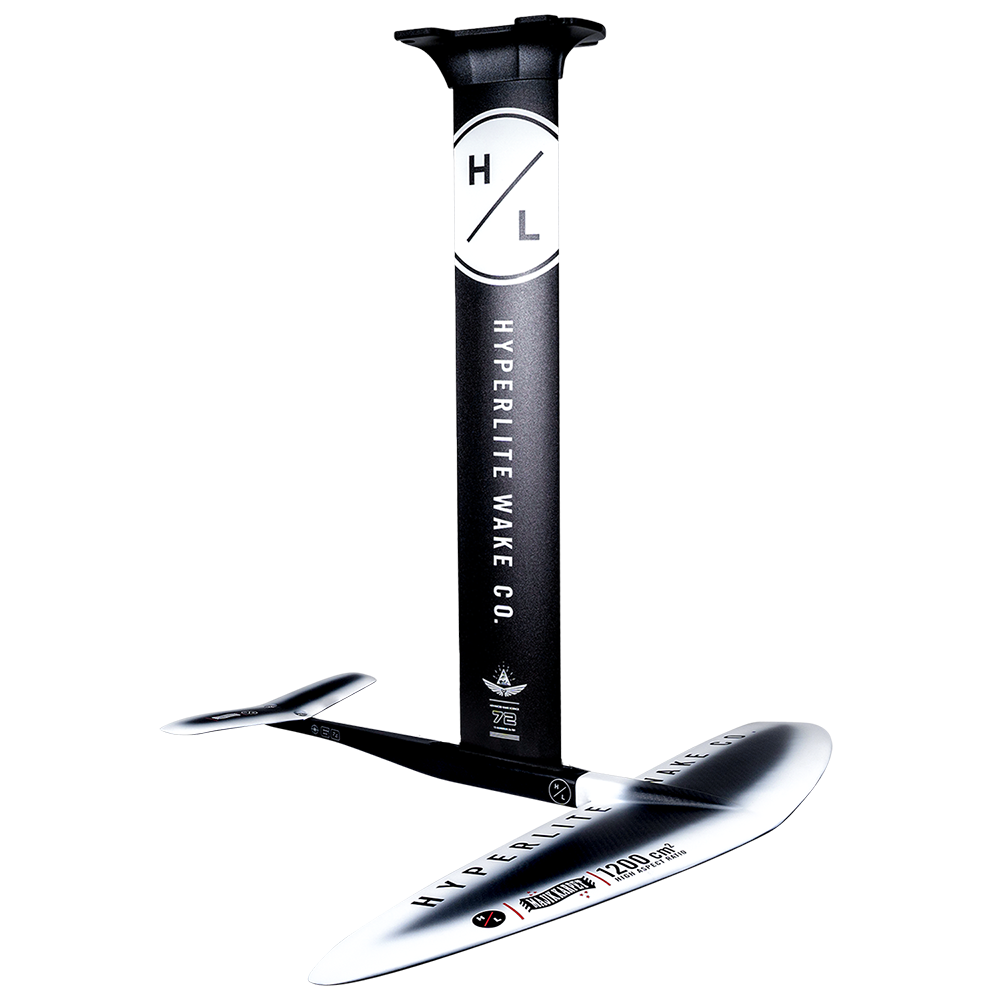 Starship w/MK Foil Kit: A black/silver hydrofoil with EVA pad and company logo.