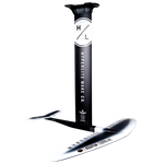 Starship w/MK Foil Kit: A black/silver hydrofoil with EVA pad and company logo.