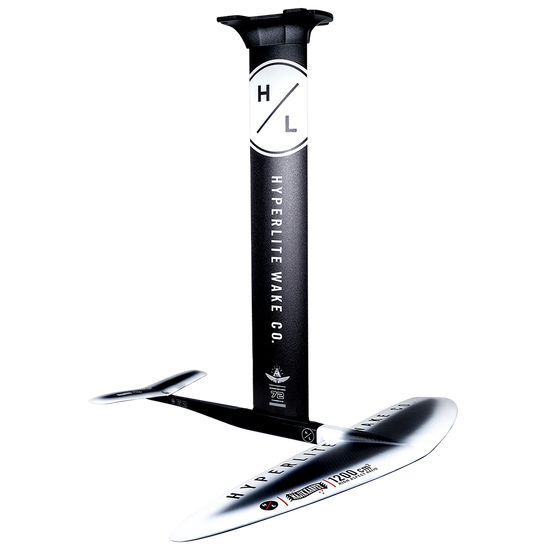 Starship w/MK Foil Kit: A black/silver hydrofoil with EVA pad and company logo.