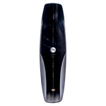 Pleasure wakeboard in black and gray with white accents, featuring Abrupt Continuous Rocker.