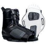 Team OT Binding: black with white soles, textured accents, Low Pro Plate System.