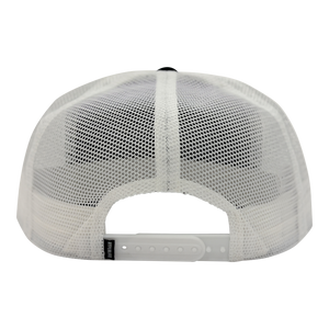 Rear view of the Harley Trucker Hat showing white mesh back.