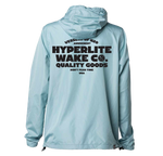Back view of Skywalker Windbreaker showing large black graphic text design.