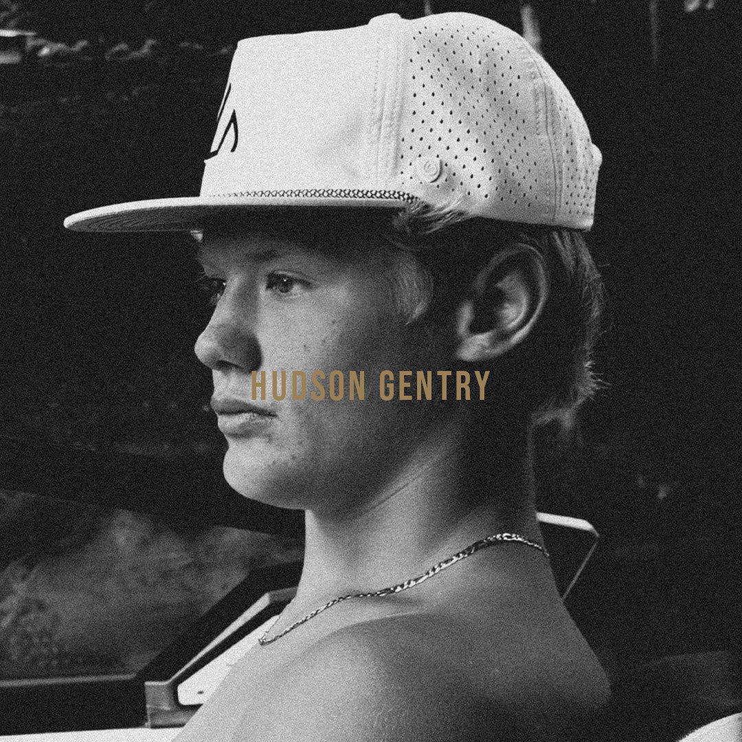 Black and white portrait of Hyperlite pro rider Hudson Gentry