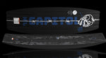 Capitol Loaded wakeboard laid flat showing barbed wire graphic across black base.