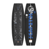 Top and bottom view of Capitol Loaded wakeboard with skull and barbed wire graphics.