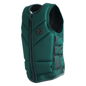 Angled view of Journey Jacket highlighting side panel texture and front zipper closure.