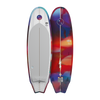 Top and base view of Landlock board showing white deck with traction pad and abstract underside.