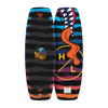 Top and base view of Murray Jr. Boys wakeboard with striped graphics, lion, and tongue artwork.