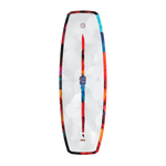 Top view of Murray Jr. Girls wakeboard in white with subtle floral pattern.