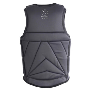 Back view of Nalu Jacket showing triangular padded design with HL Wake Co. logo.