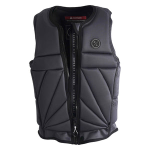 Front view of Nalu Jacket with zip closure, padded panels, and circular HL logo on left chest.