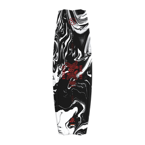 Top view of Rage wakeboard featuring marble graphic with red eagle artwork and HL logo.