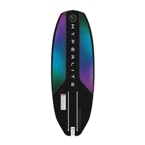 Base view of Shuttle board with gradient purple and teal design and Hyperlite logo text.