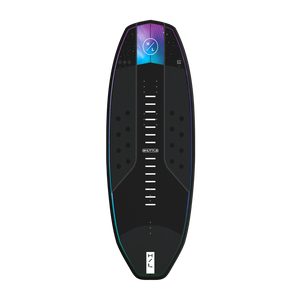 Top view of Shuttle board with black surface, white slot details, and HL circle logo.