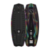 Top and base view of Time Machine board showing black deck with traction pad and abstract underside.