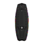 Top view of Time Machine board with black deck and ribbed black traction pad.