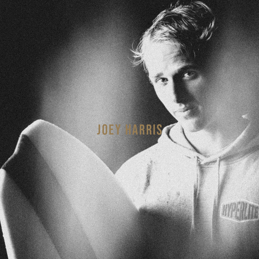 Black and white portrait of Hyperlite pro rider Joey Harris