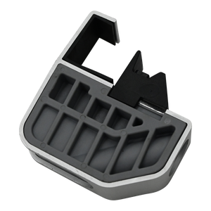 Close-up of Pontoon Fender & Dock Line Hanger, showing its textured surface and black locking mechanism.