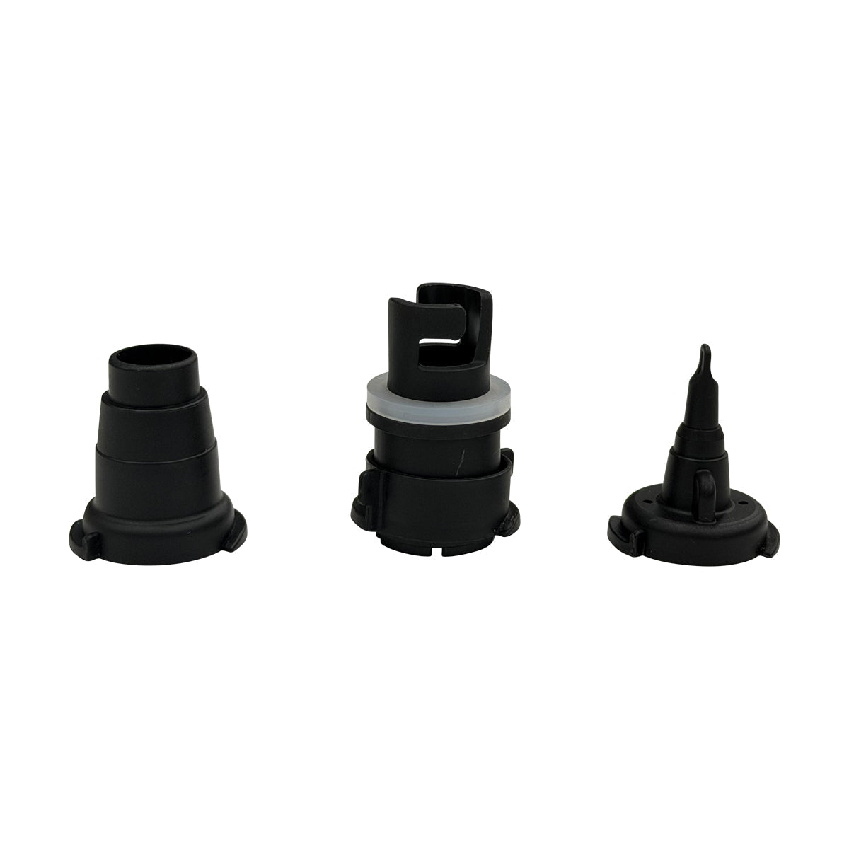 Side view of Upgraded Handheld Air Pump V2.0 nozzle attachment set.