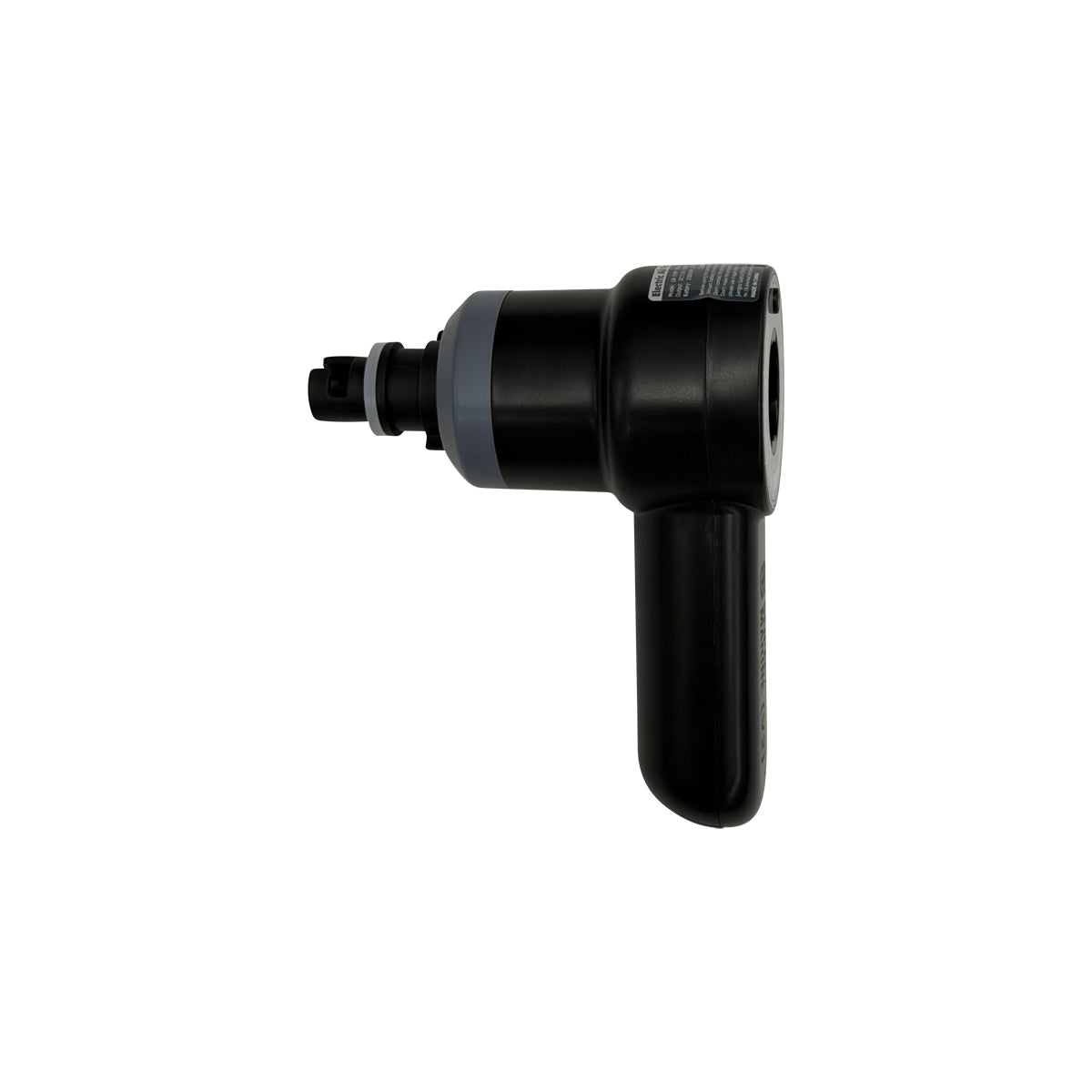 Side view of Upgraded Handheld Air Pump V2.0 showing nozzle port and body.