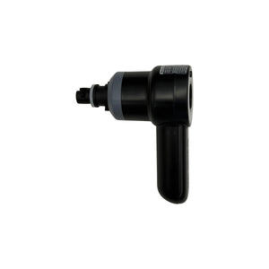 Side view of Upgraded Handheld Air Pump V2.0 showing nozzle port and body.