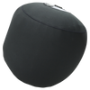 Angled view of the Sphere Inflatable Fender with NEO Fender Cover, a black round fender with a soft neoprene cover.
