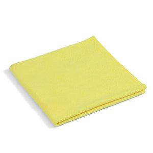 Yellow microfiber cloth.