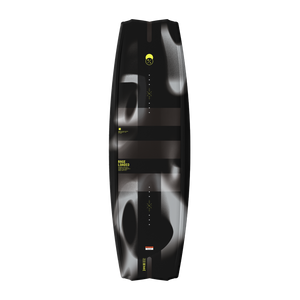 Top view of black and gray Rage Loaded Wakeboard.