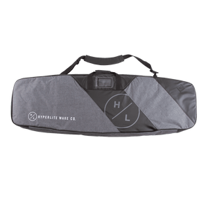 Gray and black Producer Board Bag with Hyperlite logo, foam padding, and shoulder strap.