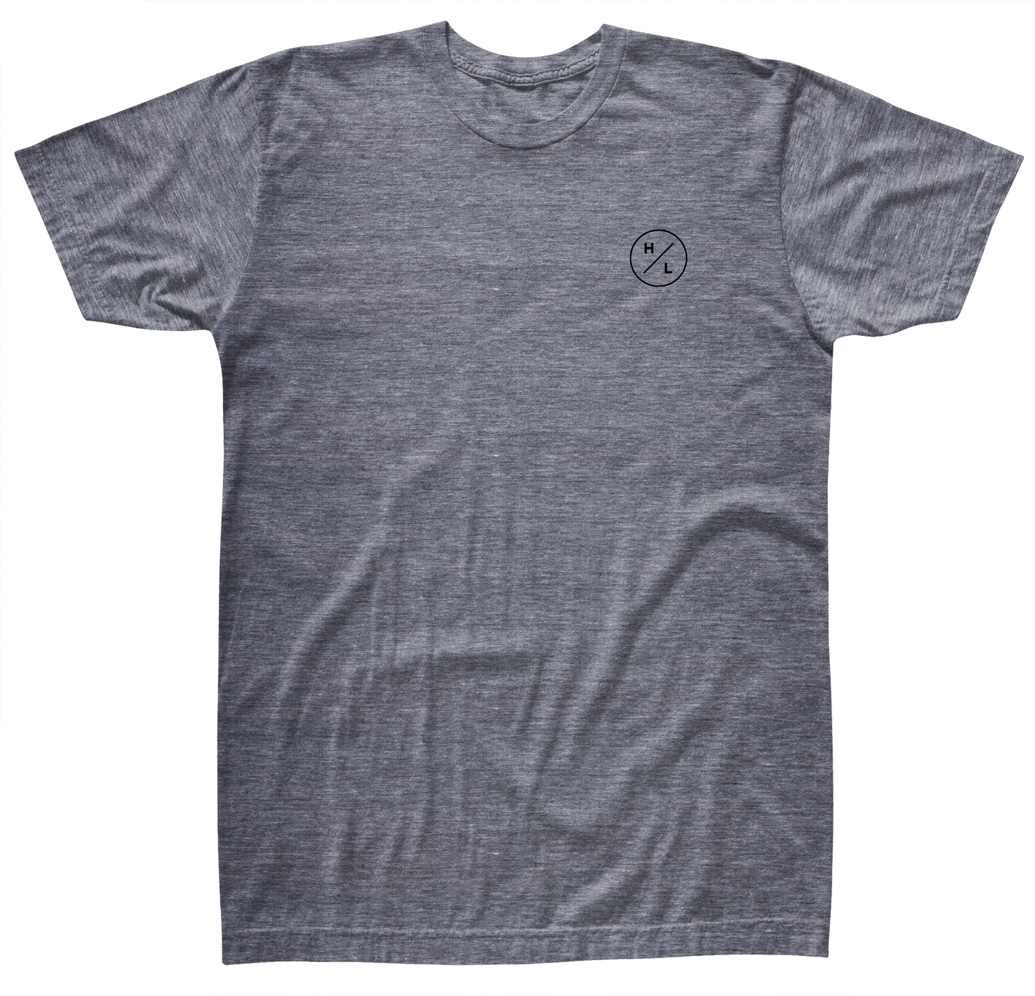 Pack of 3 Hyperlite gray T-shirts with a circular logo on left chest.