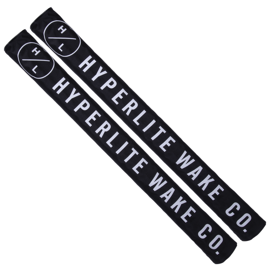 HYPERLITE WAKE CO. foam black straps on Trailer Guides protect your boat.