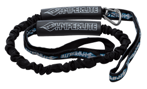 Black Webbing Dock Tie with handles, carabiner, and coiled rope for vessel securing.