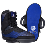 Capitol Binding shoe in blue/black with textured details and Fusion Plate sole.