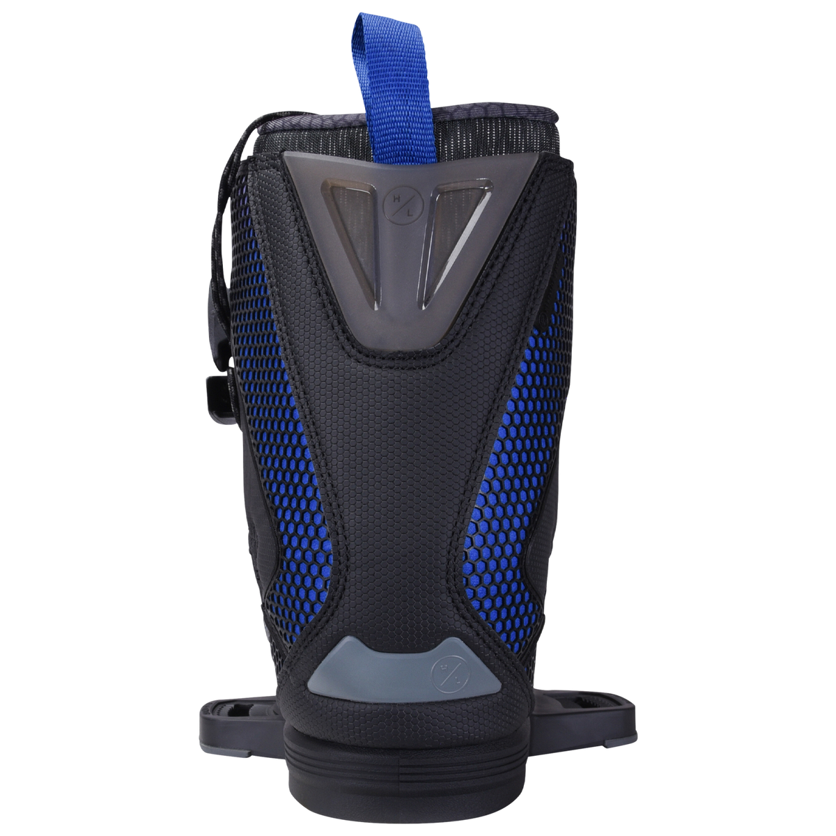 The Capitol Binding: black/blue, pull loop, mesh details, 3D Heat Moldable Pro Liner.
