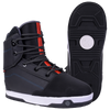 Black/red bindings with Distortion Boot & textured undersides, ideal for hoverboard riding.