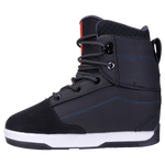 Distortion Boot: Black with blue stitching, red stripe, 3D Heat Moldable Pro Liner.