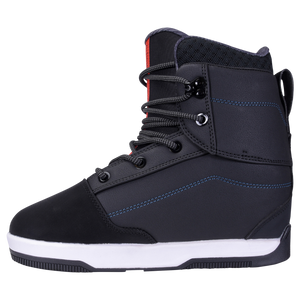 Distortion Boot: Black with blue stitching, red stripe, 3D Heat Moldable Pro Liner.