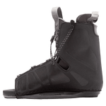 Black Frequency Binding snowboard boot with laces, high back, and adjustable sizing.