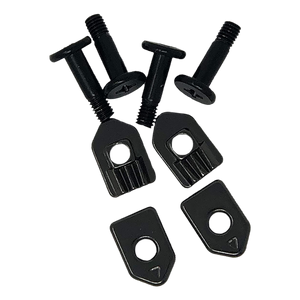 A Fusion Plate Kit with 4 black T-slot nuts and bolts.
