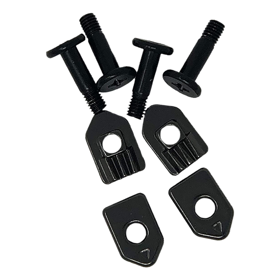 A Fusion Plate Kit with 4 black T-slot nuts and bolts.