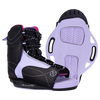 Jinx Binding: Purple/black adjustable bindings with textured sole, ideal for beginner-intermediate.