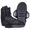 Black M60 Binding boots, one upright and one showing sole pattern; bomb-proof construction.