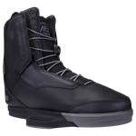 M60 Binding: Black high-top sneakers with durable laces and sleek design.